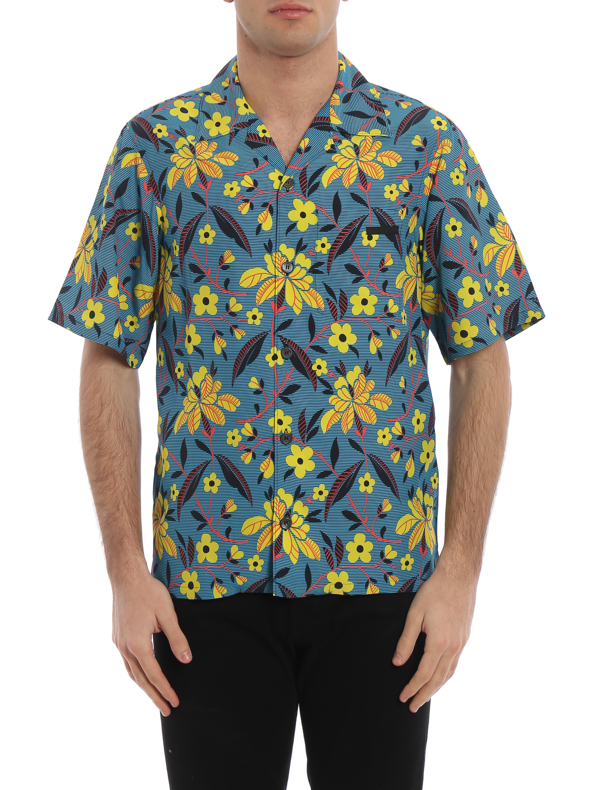 prada floral shirt