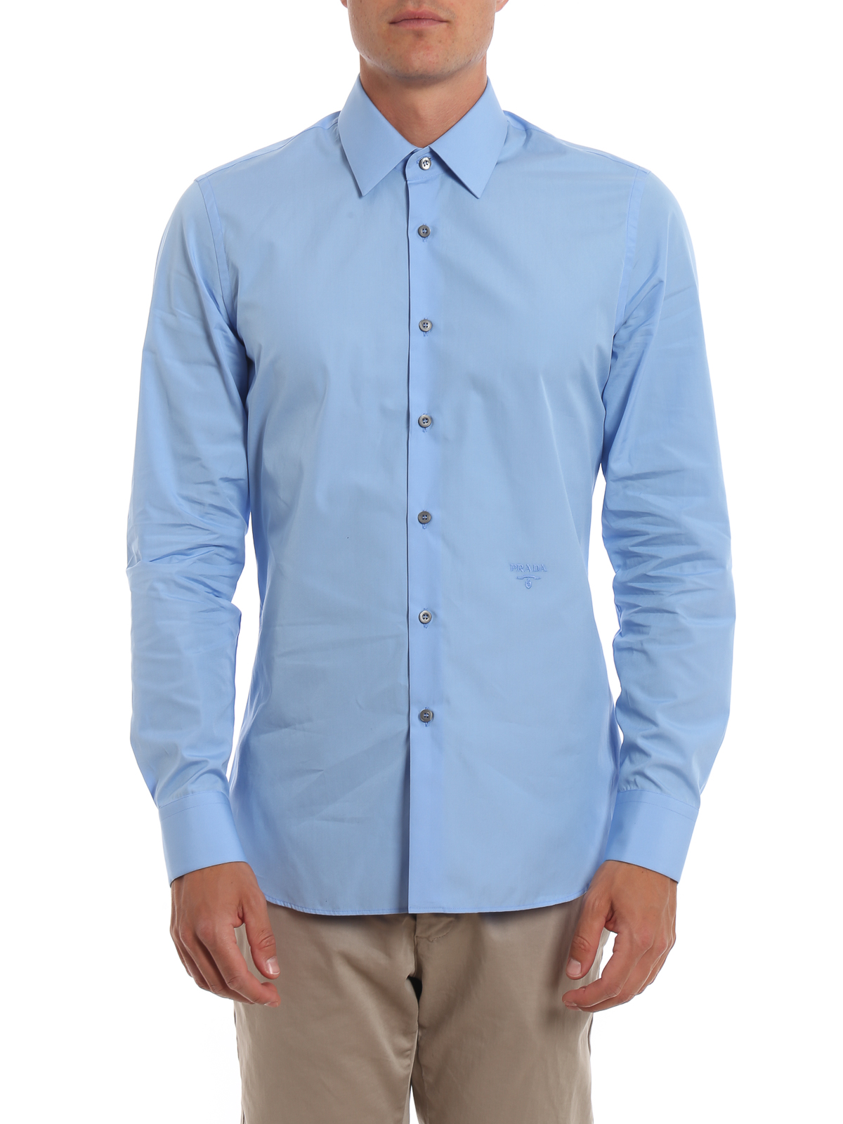blue prada shirt