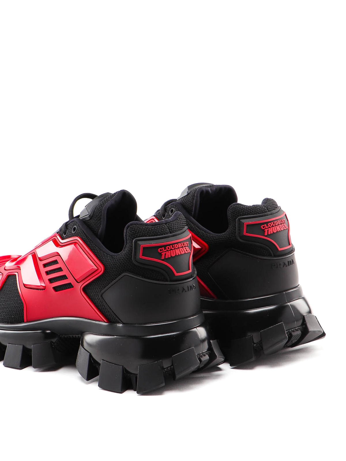 prada cloudbust red and black