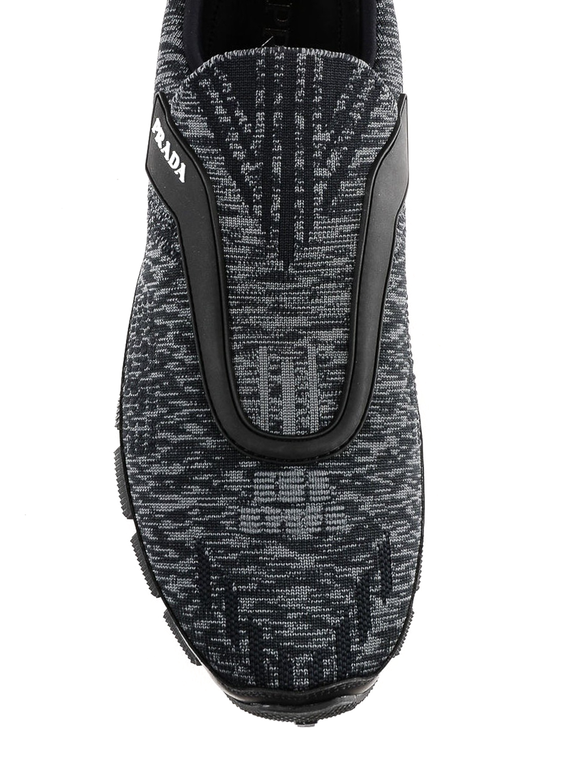 prada techno stretch fabric sneakers