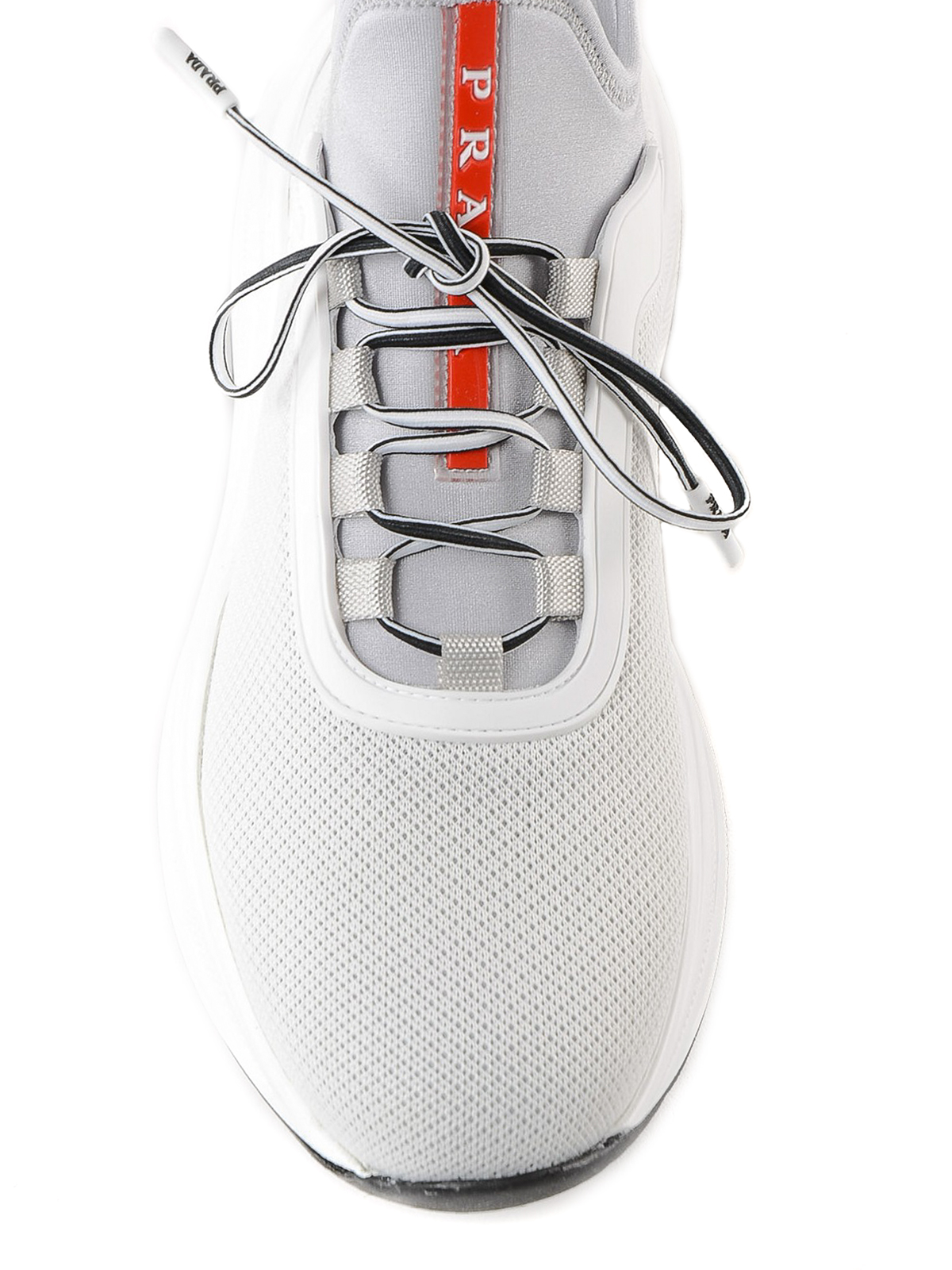 Prada - Mesh sneakers with chunky sole 