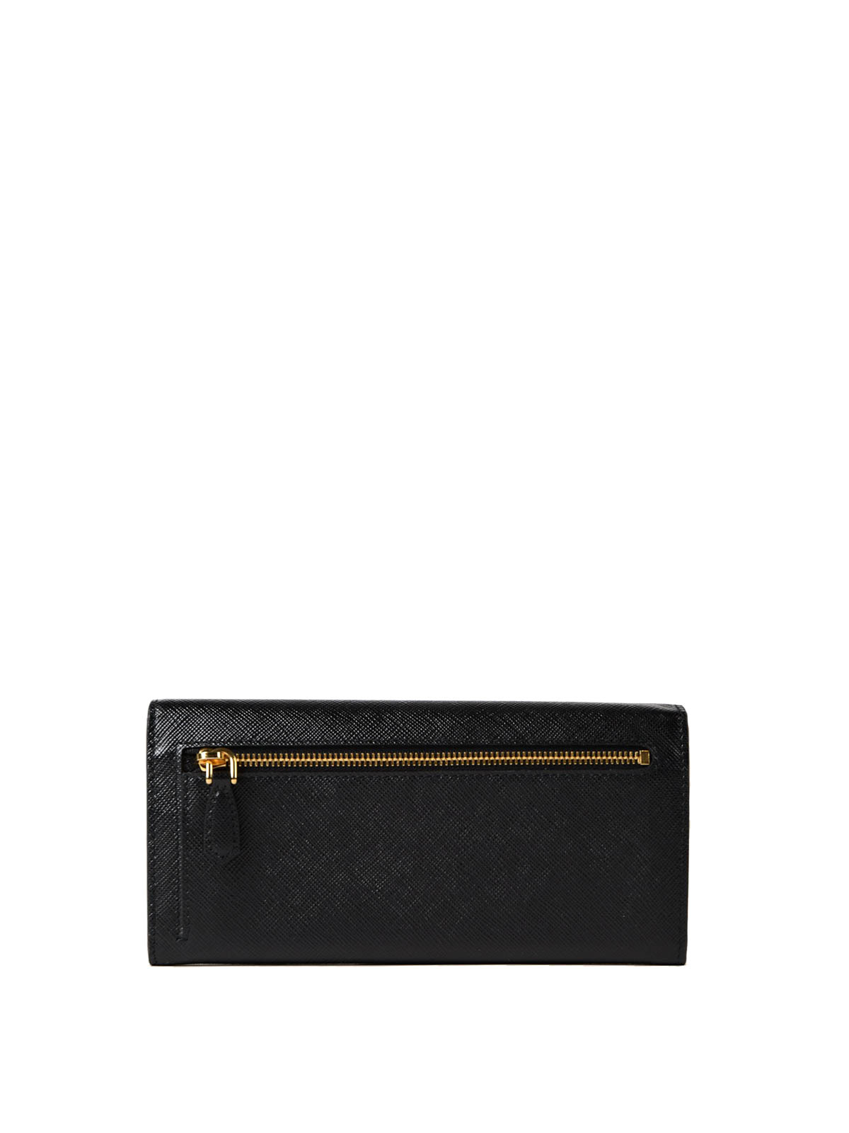 prada continental saffiano leather wallet