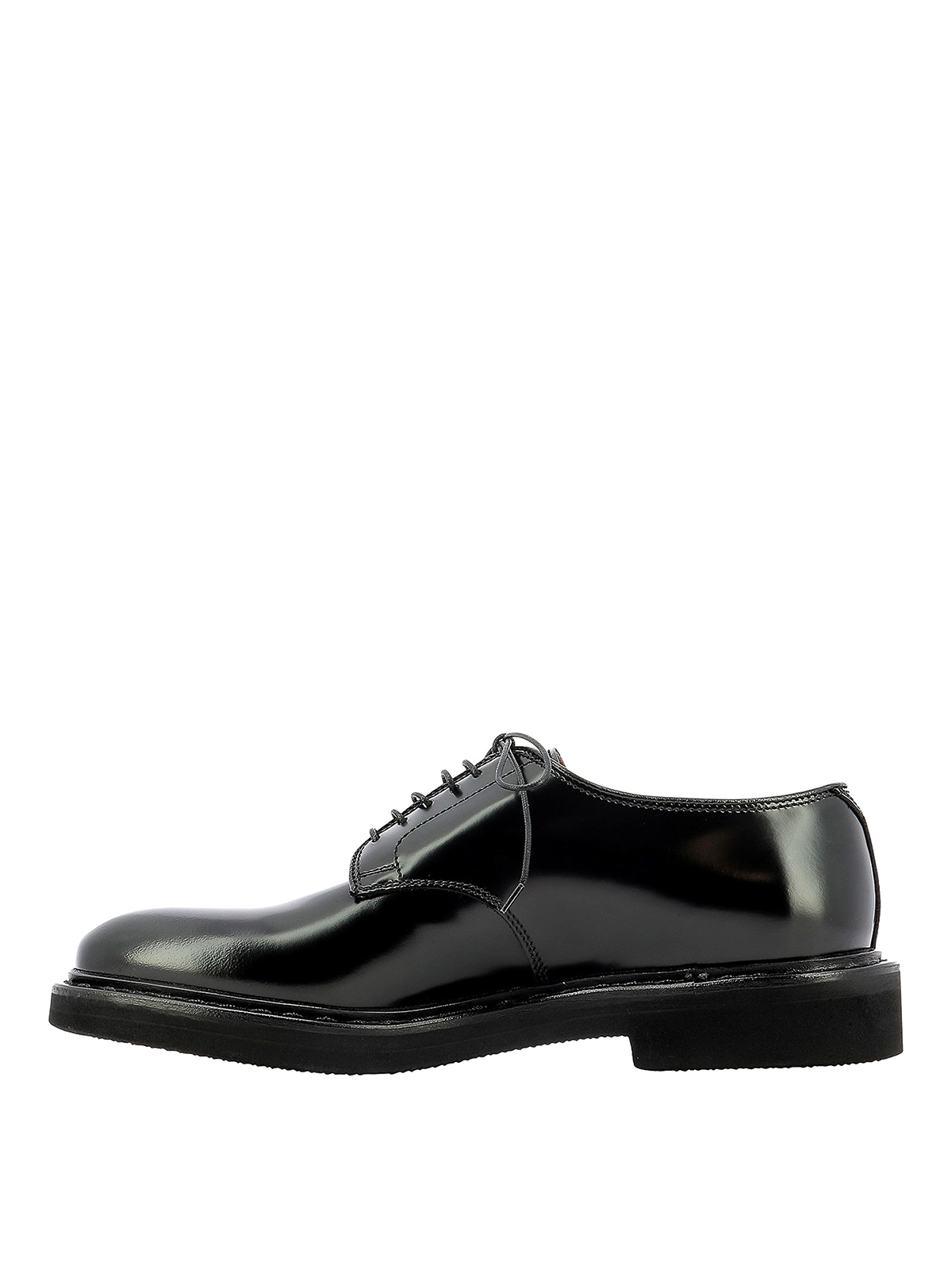 Premiata - Real leather Derby shoes - classic shoes - 30927NERO