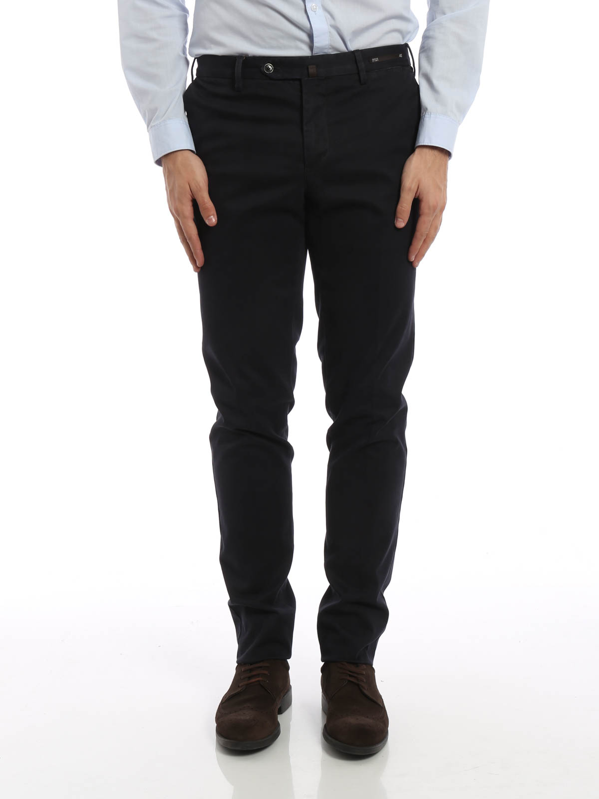 Casual trousers Pt Torino Cotton drill trousers VL01TU100360