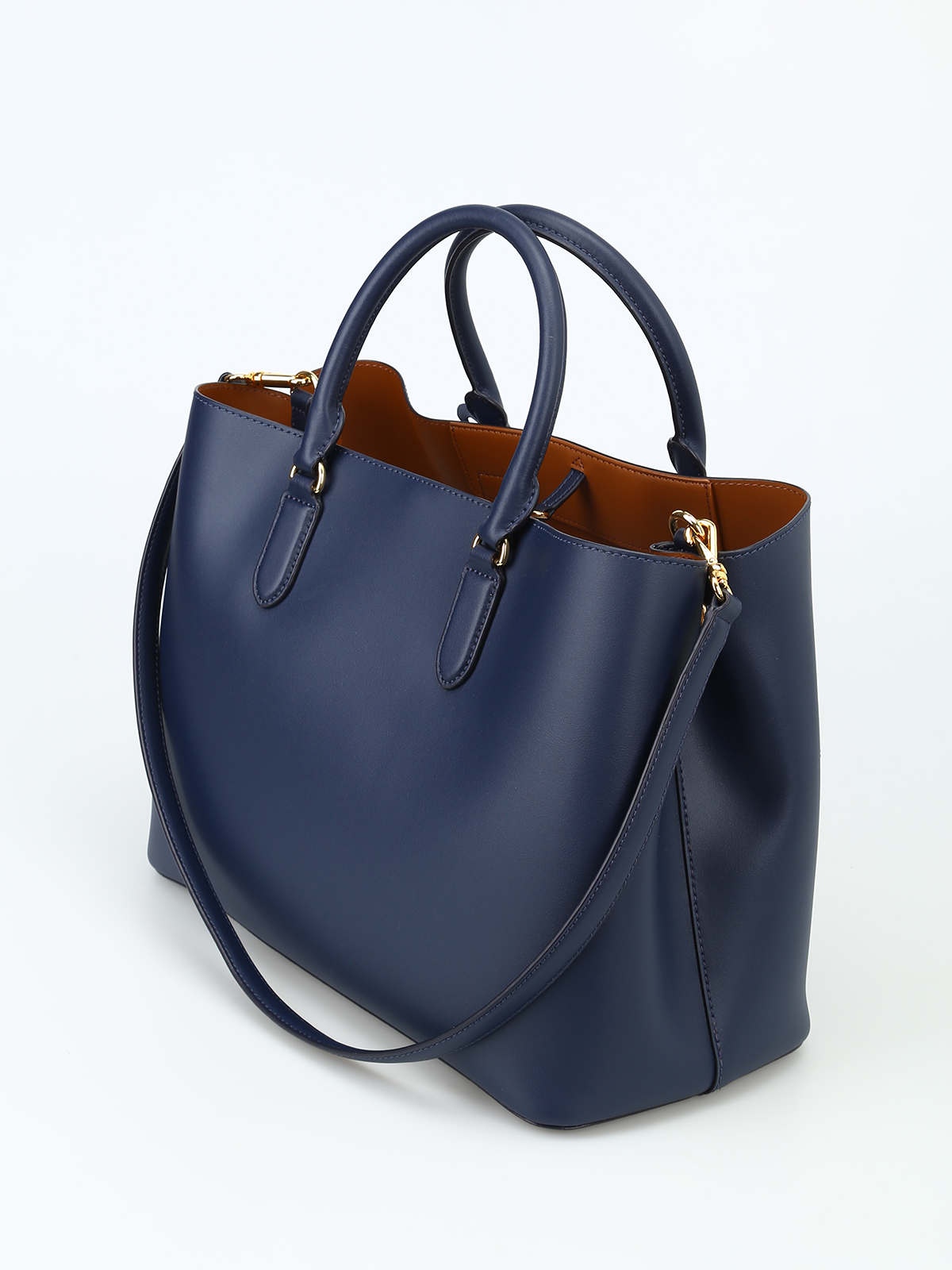 Ralph Lauren - Marcy blue leather large 