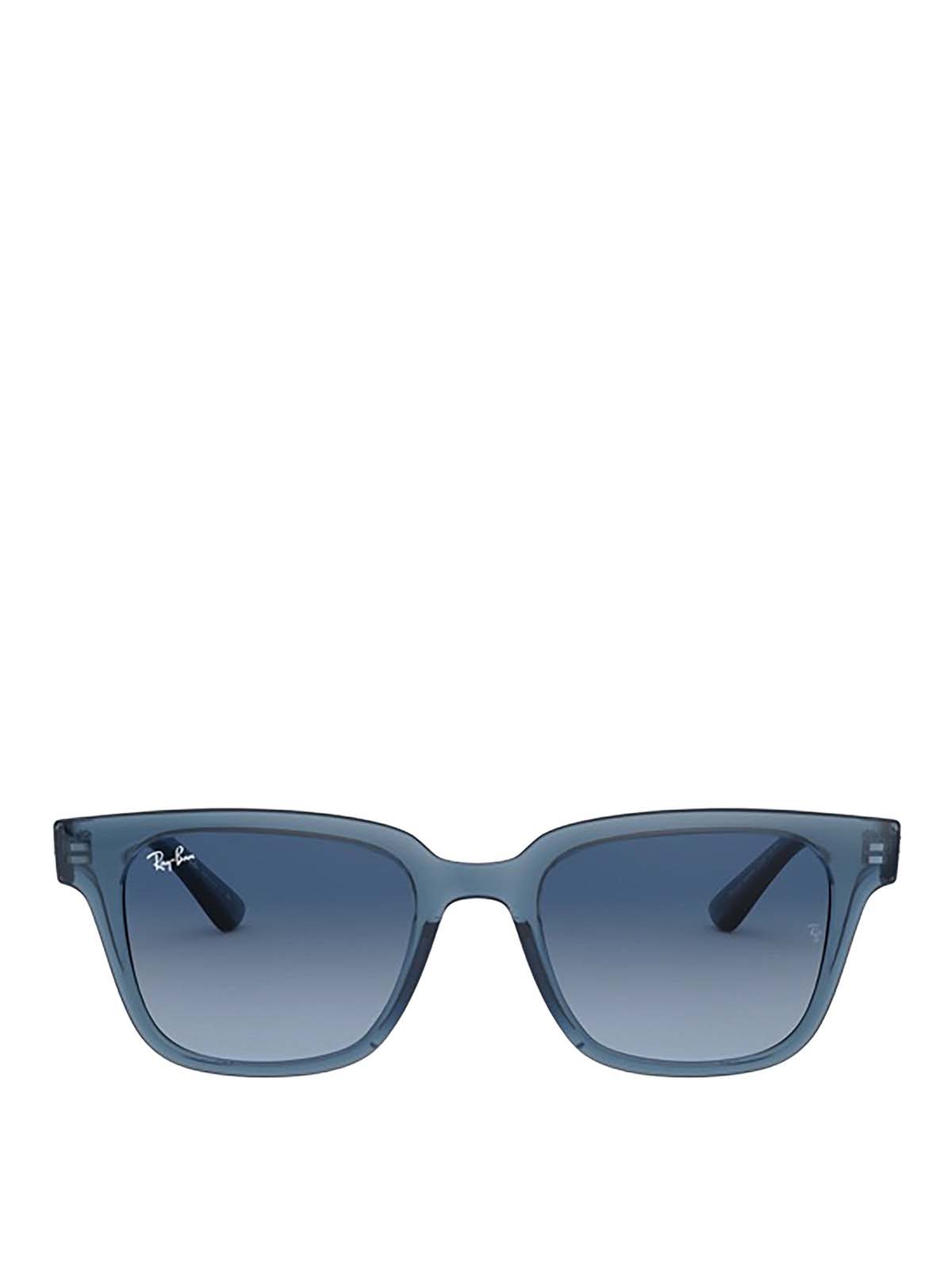 Sunglasses Ray Ban - RB4323 transparent blue sunglasses - RB43236448Q8