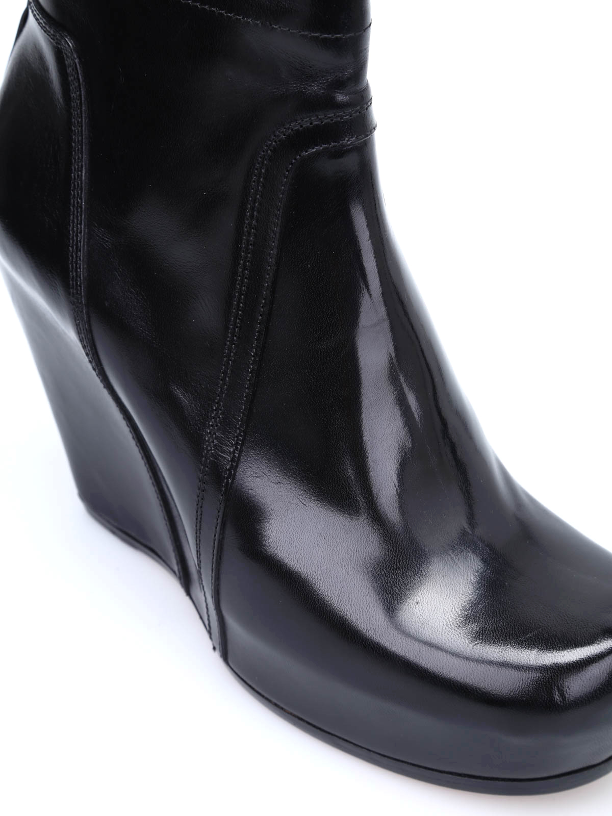 rick owens wedge ankle boots