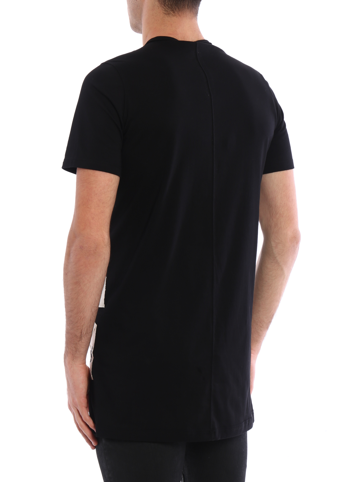 T-shirts Rick Owens - Level patch long T-shirt - DU17S5250RNPATH09