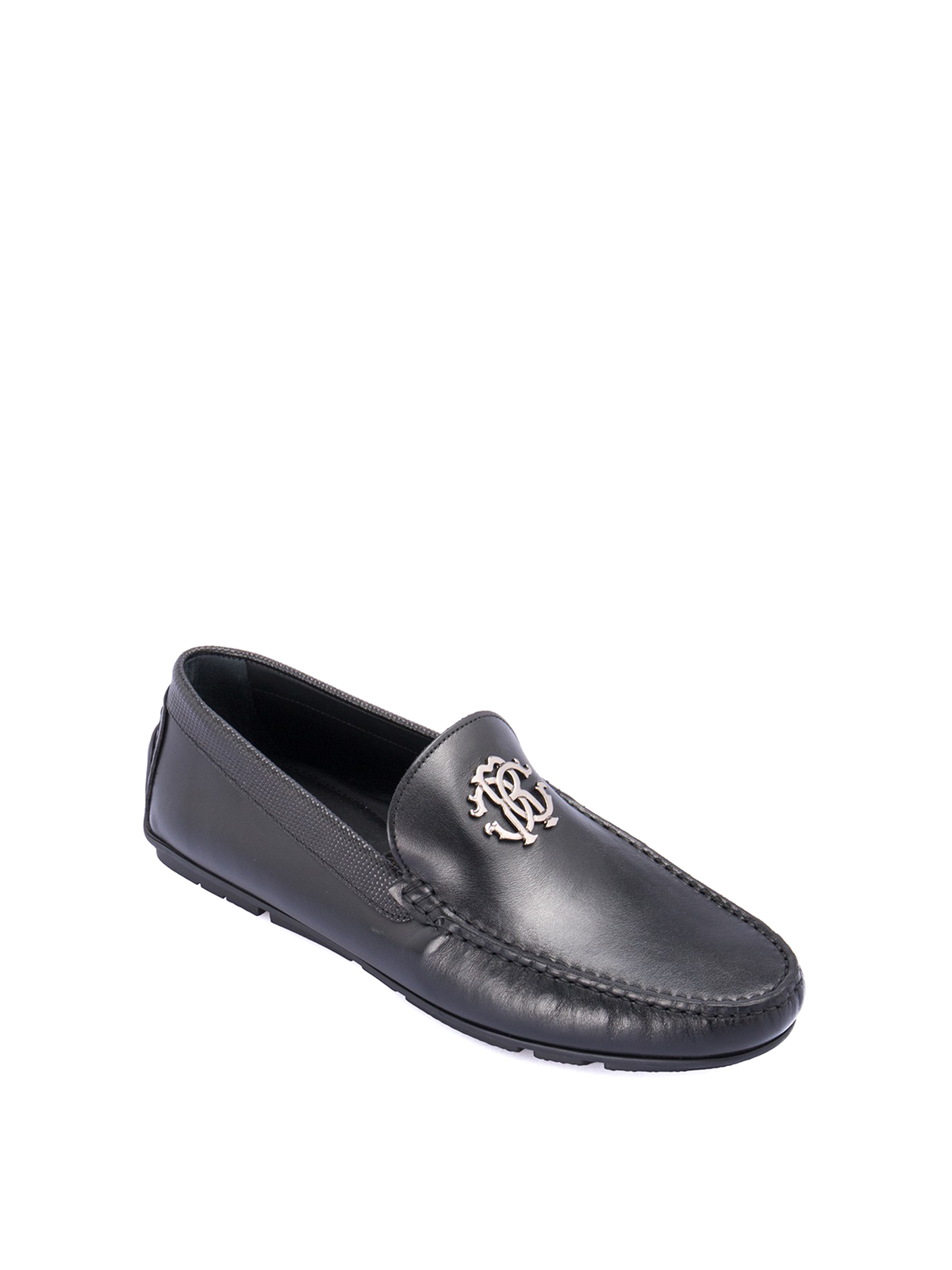 Roberto Cavalli - Leather loafers - Loafers & Slippers - 3230A | iKRIX.com