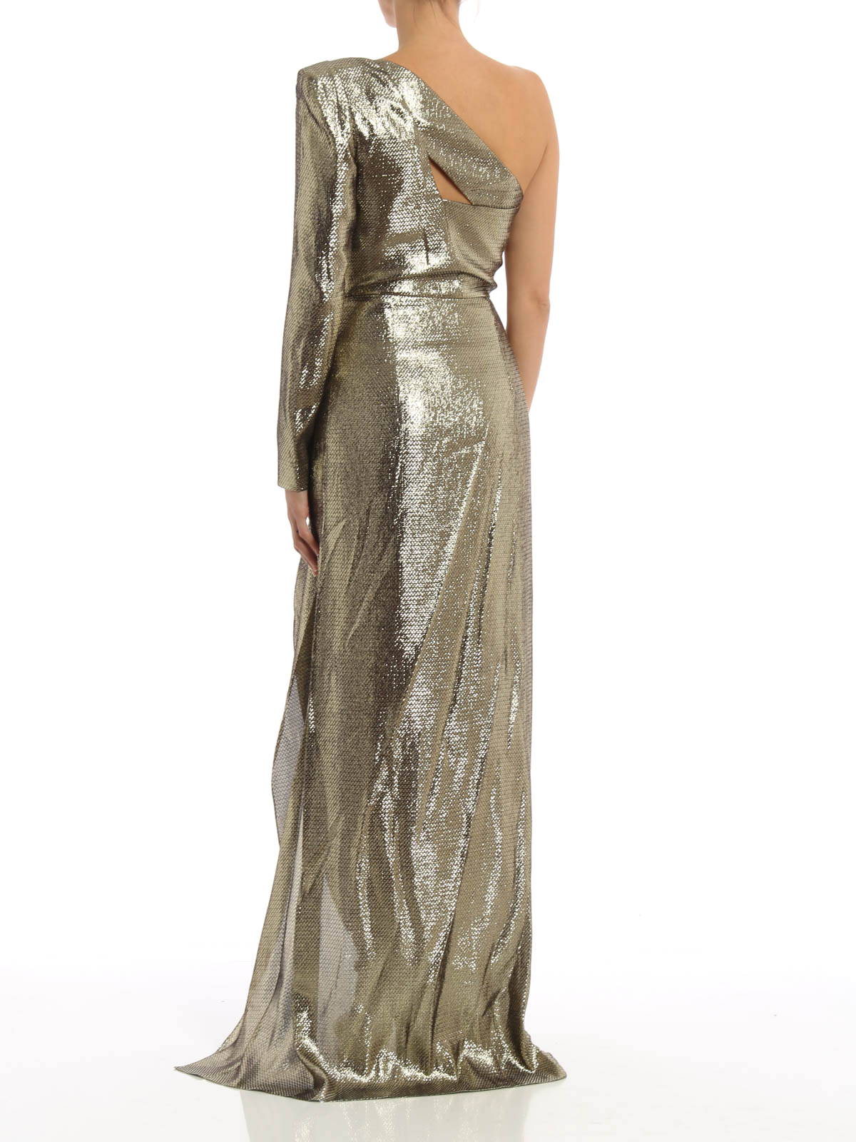Evening dresses Roland Mouret - Galaham Gown lurex silk dress ...