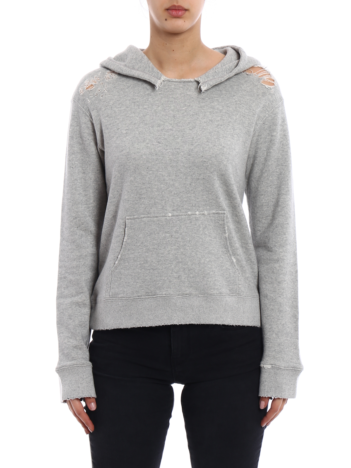 Sweatshirts & Sweaters Rta - Destroyed cotton hoodie