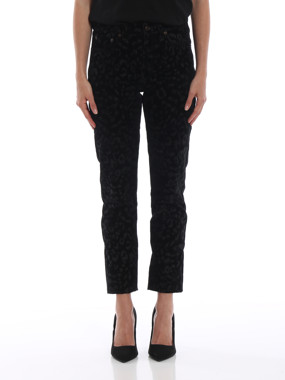 saint laurent velvet pants