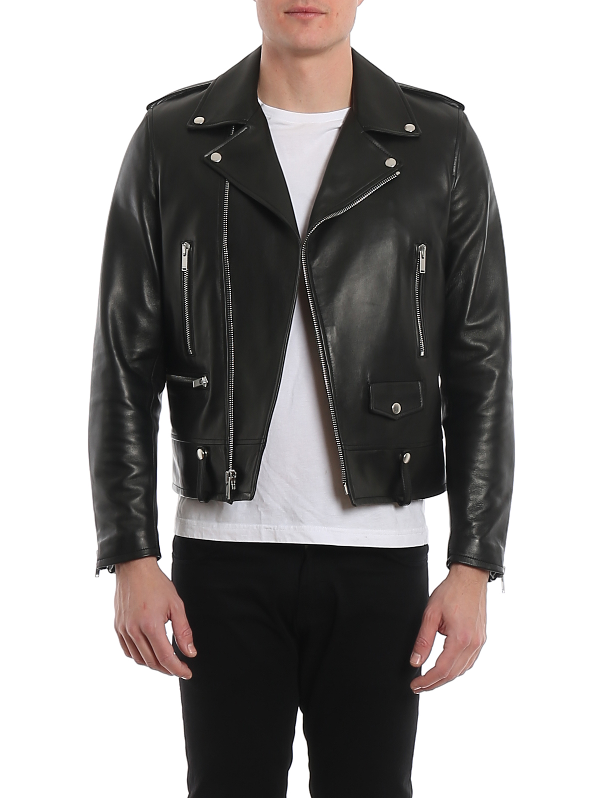 ンパリ Saint Laurent - Saint Laurent leather jacket L01の通販 by しゃる｜サンローランなら ...