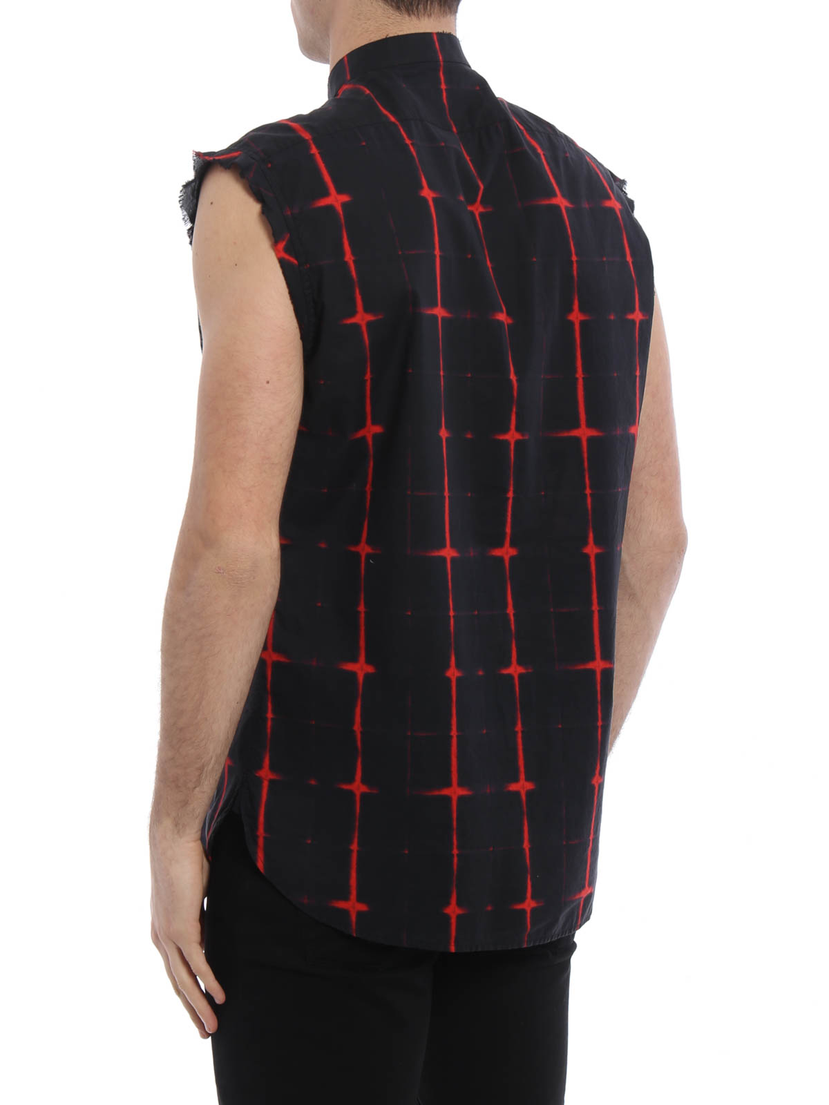 saint laurent sleeveless shirt