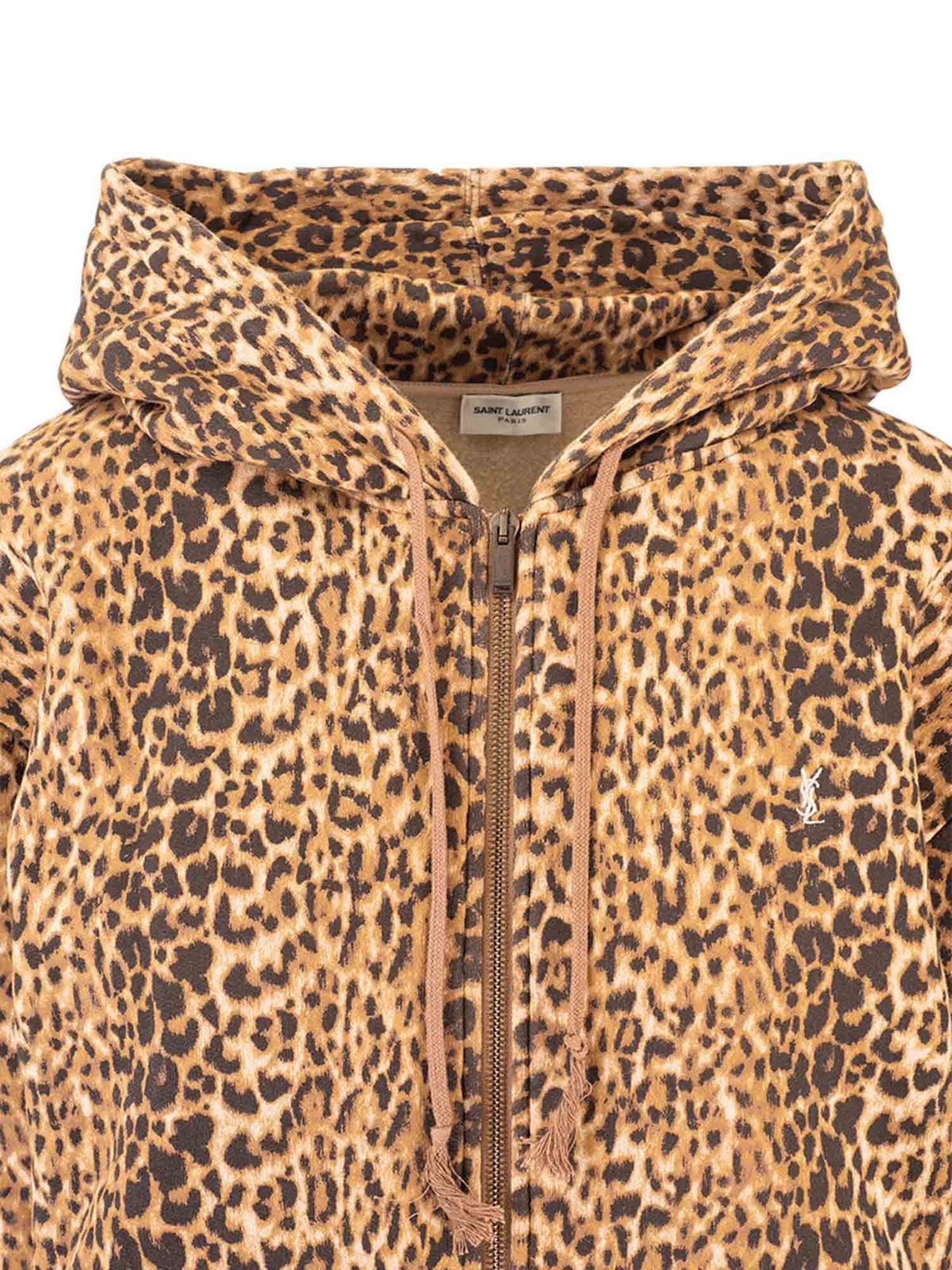 leopard hooded sweatshirts