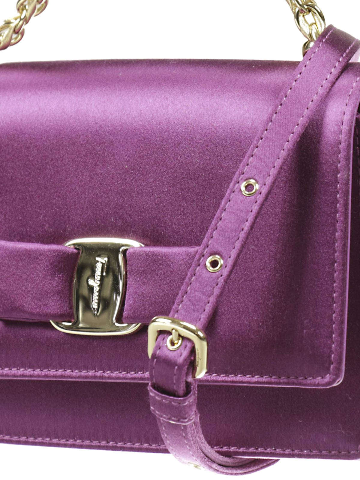 ferragamo purple bag