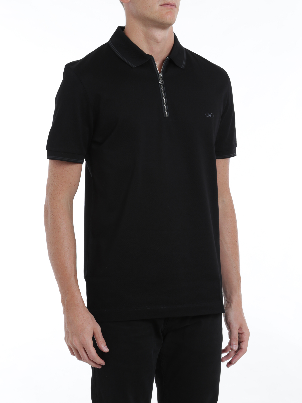 ferragamo polo shirt zipper