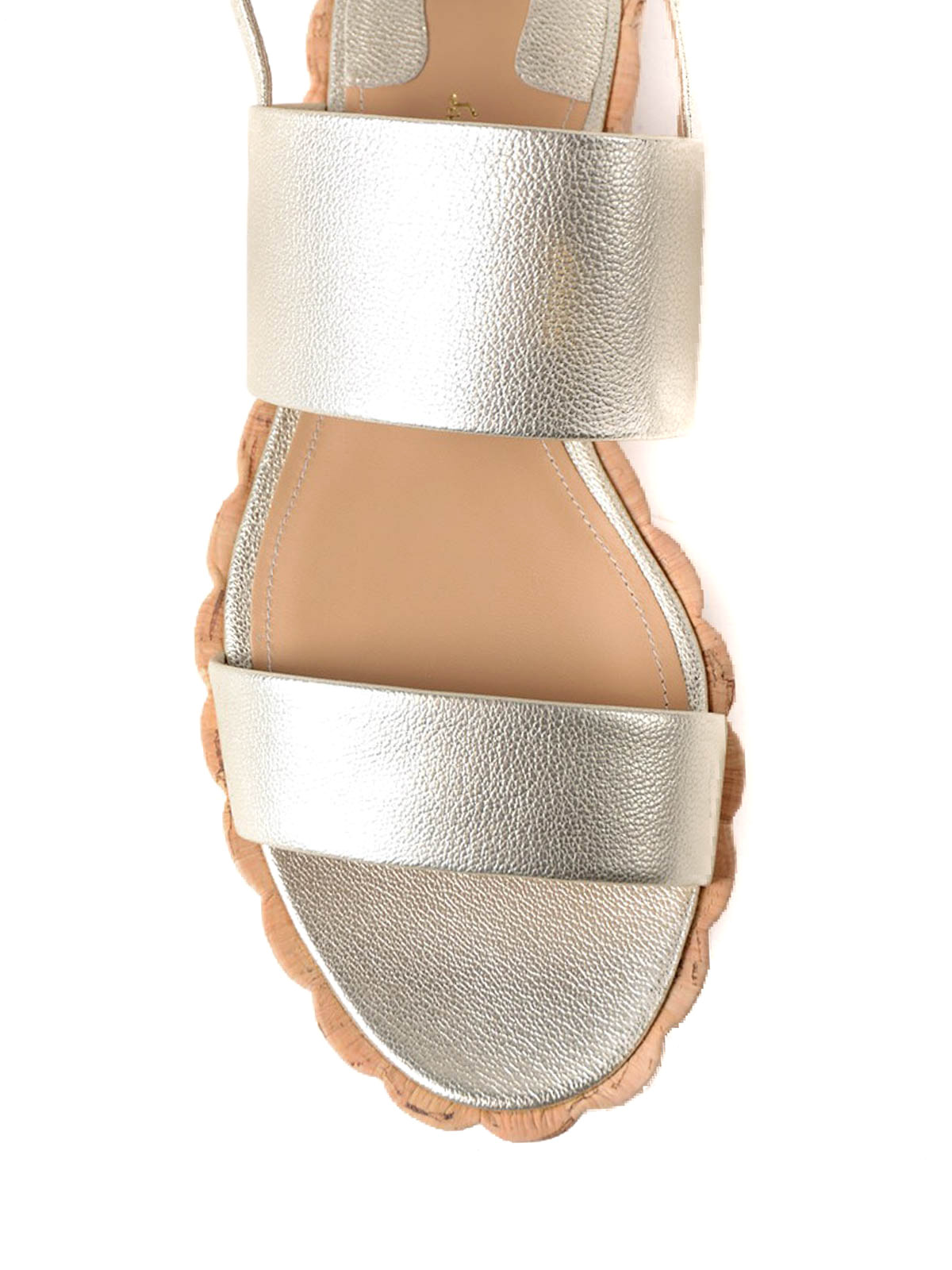 Sandals Salvatore Ferragamo - Lusia leather slide sandals