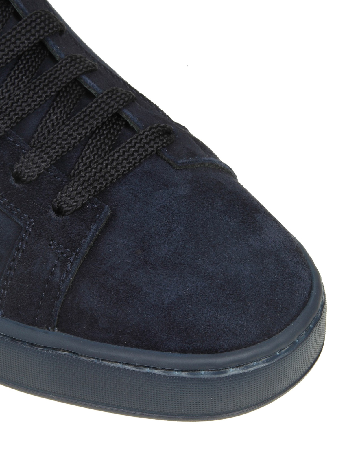 Trainers Santoni - Blue suede low top sneakers - MBCN20826UA6RSRKU82