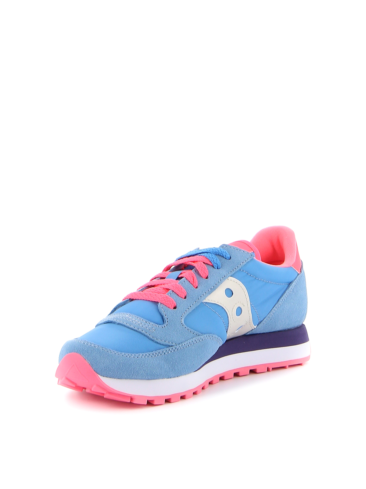 blue and pink trainers