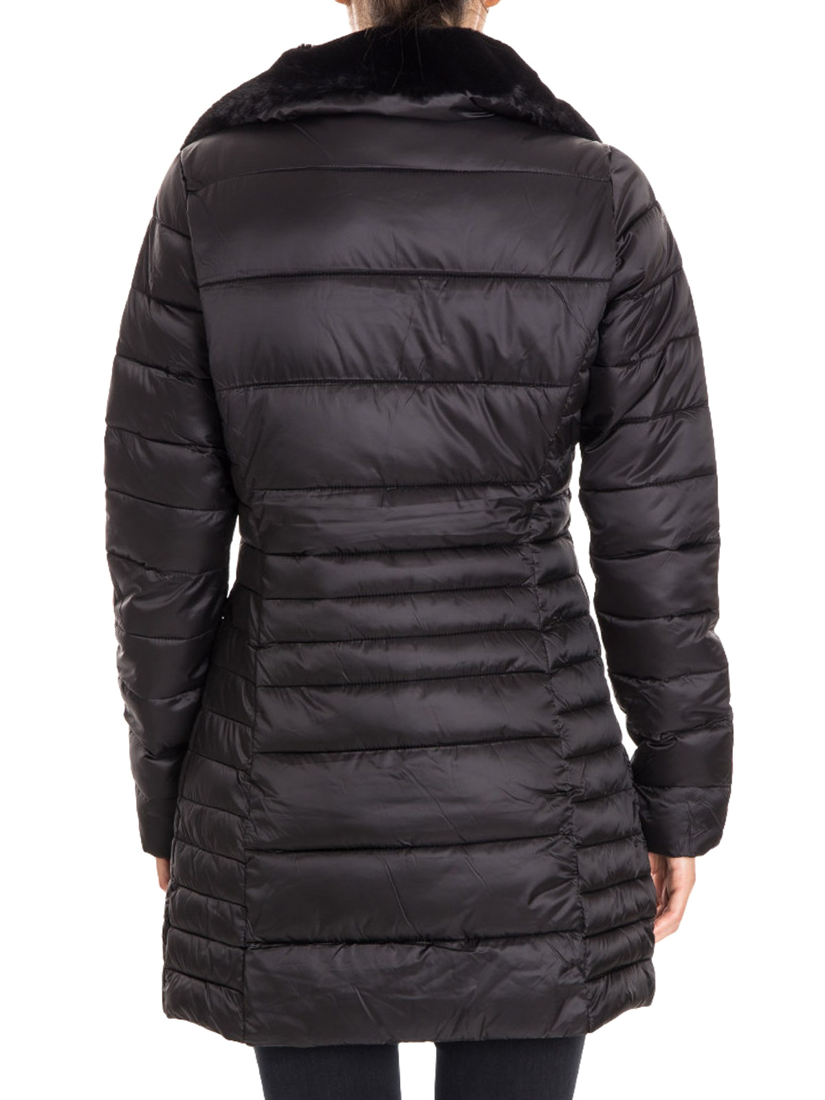 Save the Duck - Faux fur inner collar puffer coat - padded ...