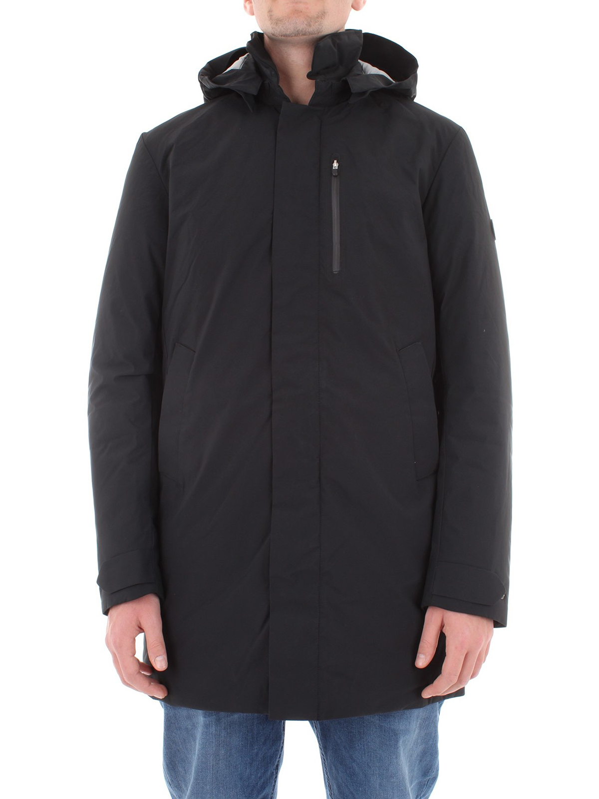 Save the Duck Plumtech® padded black raincoat padded coats D4202MMATT71