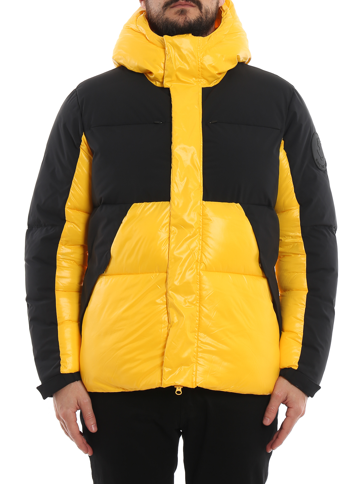 Save the Duck - Logo patch water-resistant puffer jacket - padded ...