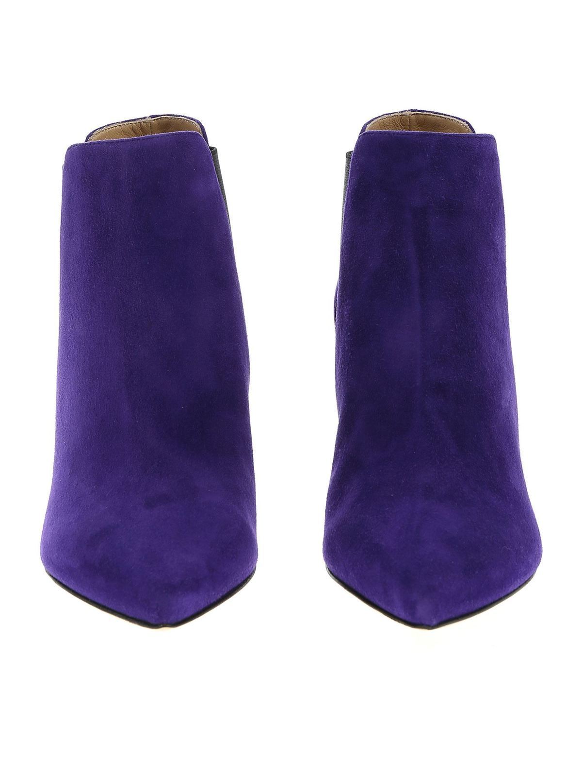 ankle boots purple