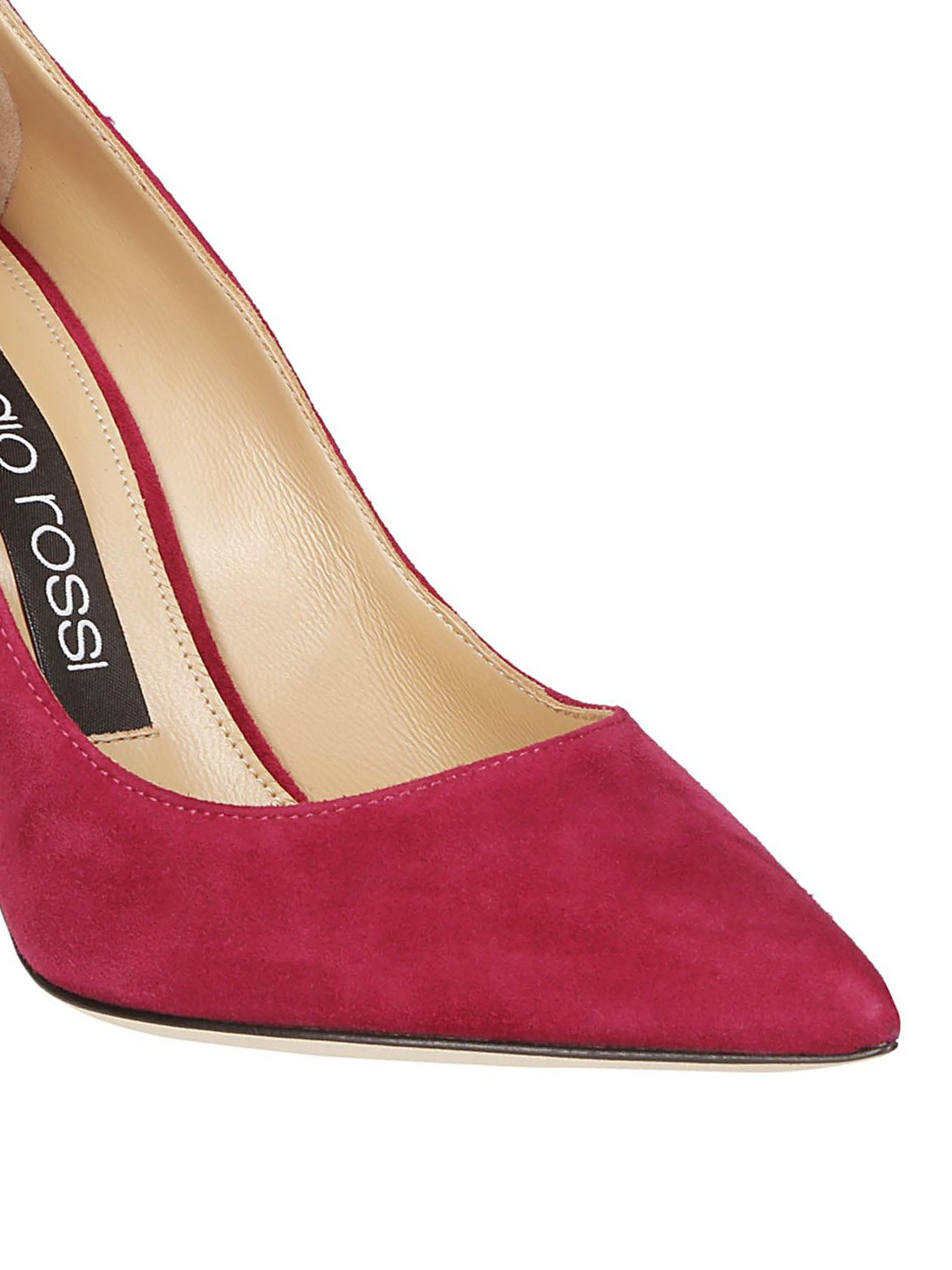 sergio rossi suede pumps