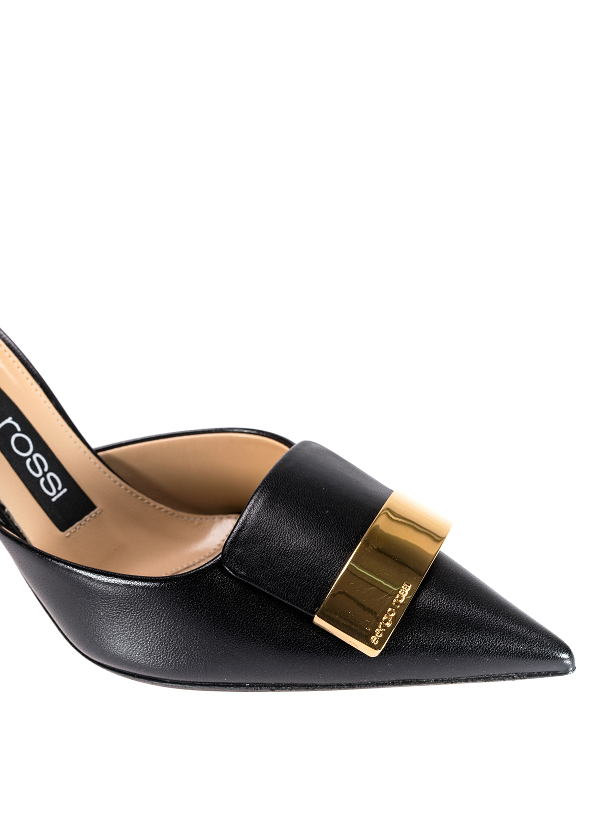 Mules shoes Sergio Rossi - sr1 black leather mules 