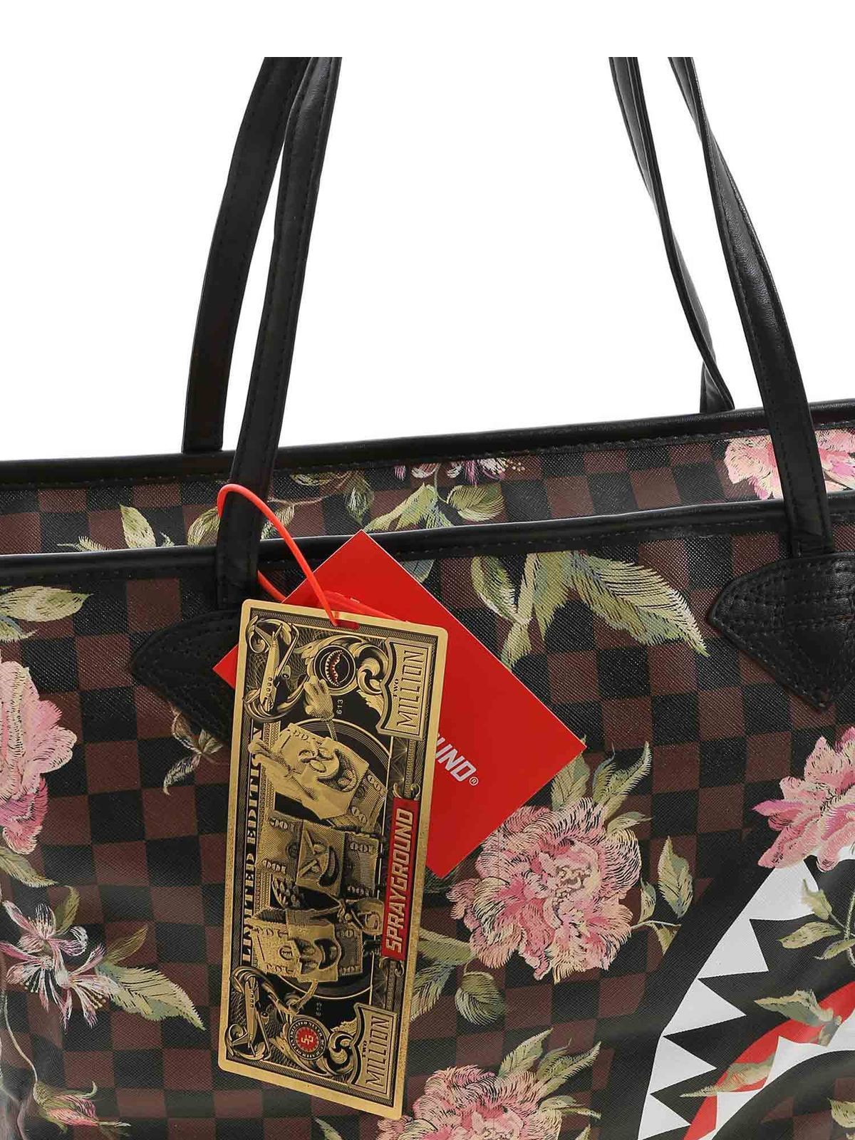 Totes bags Sprayground Sharkflower multicolor Tote bag 910T3234NSZ