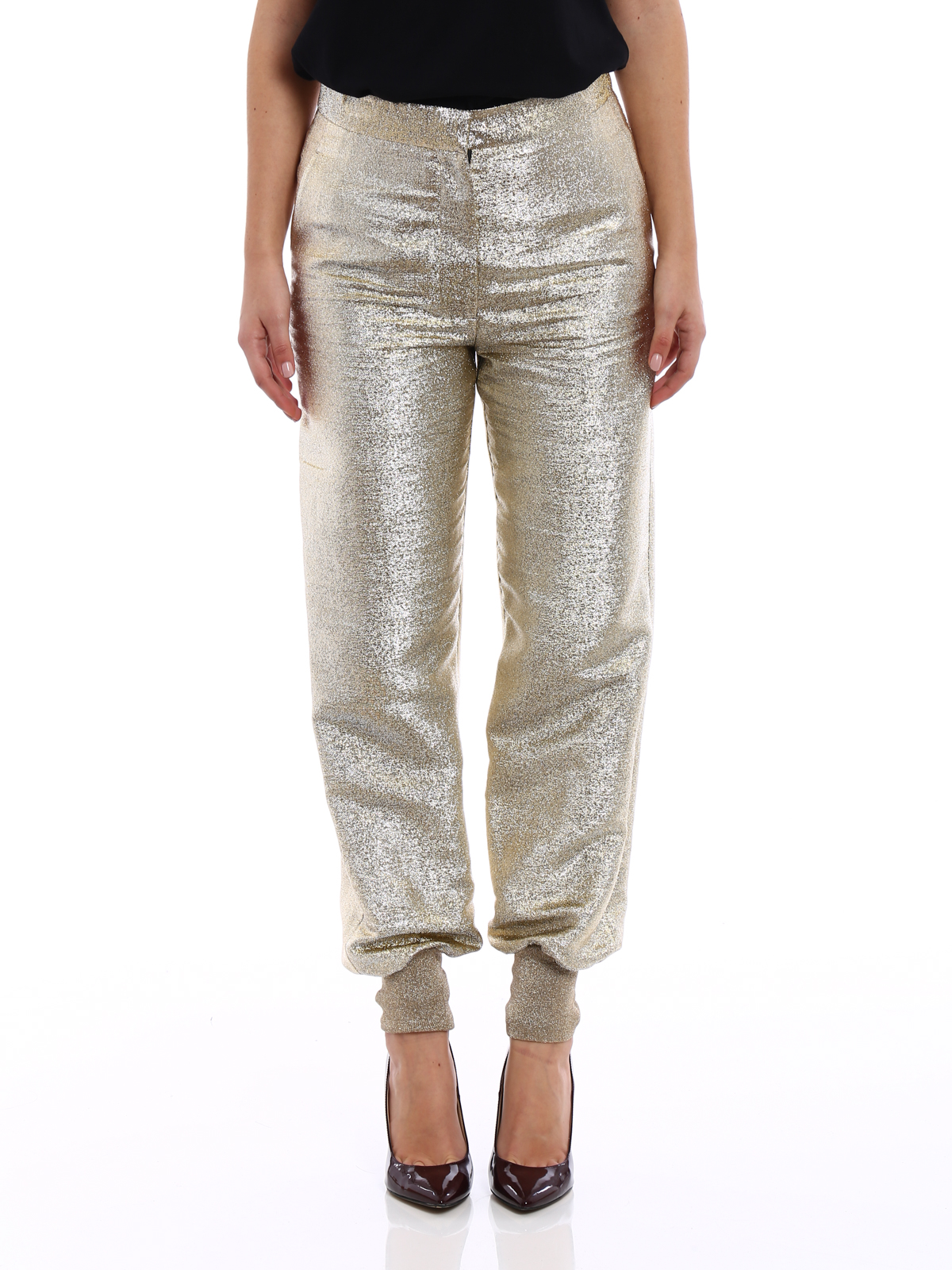 gold trousers