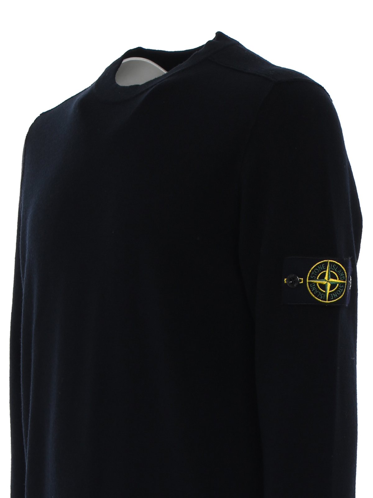 Crew necks Stone Island - Logo patch wool blend sweater - 7315591A1V0029