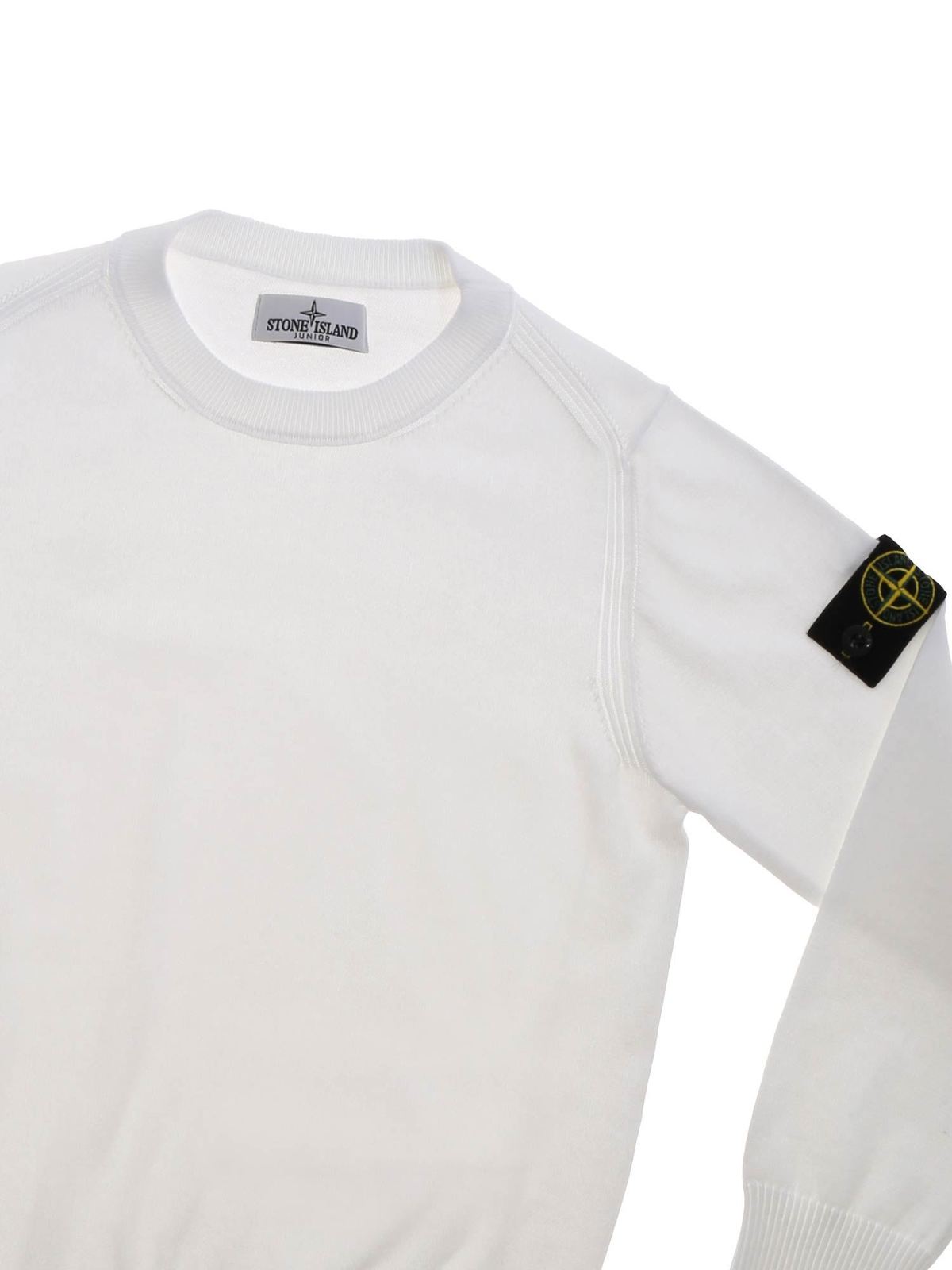 Logo patch crew-neck pullover 