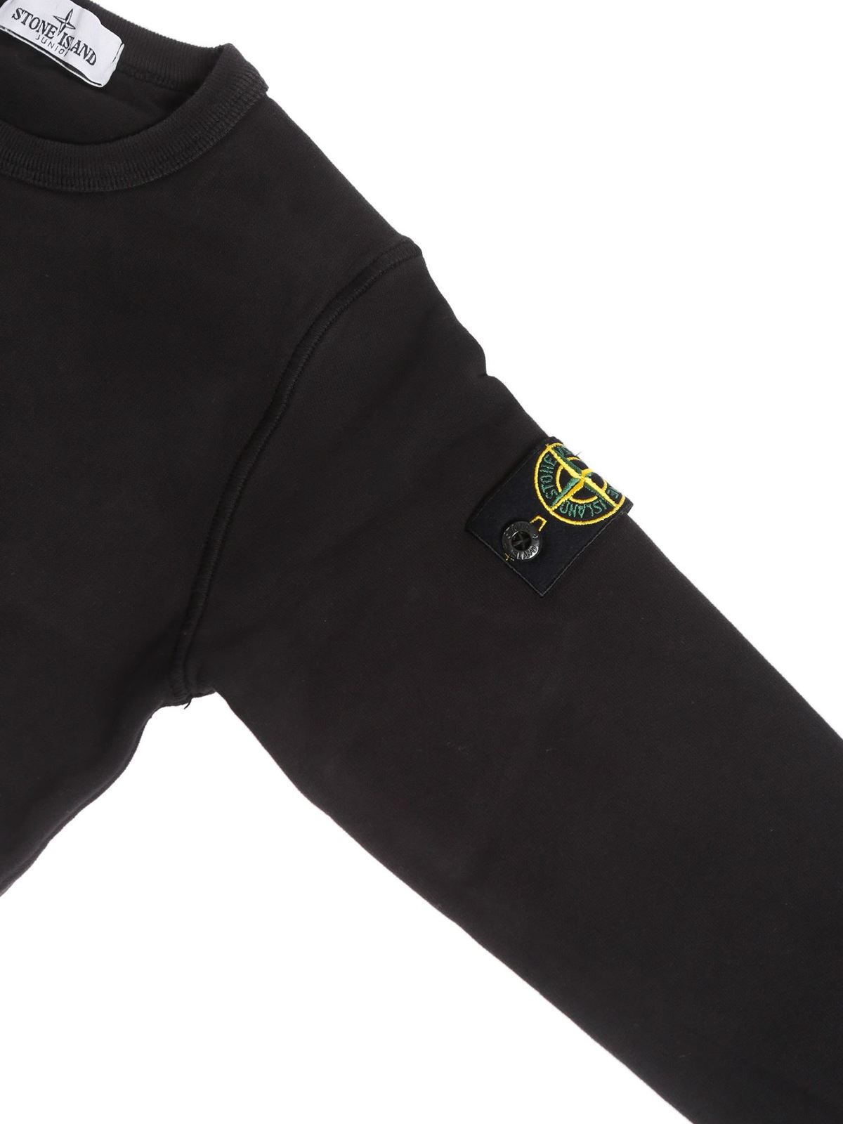 stone island junior sweatshirt black