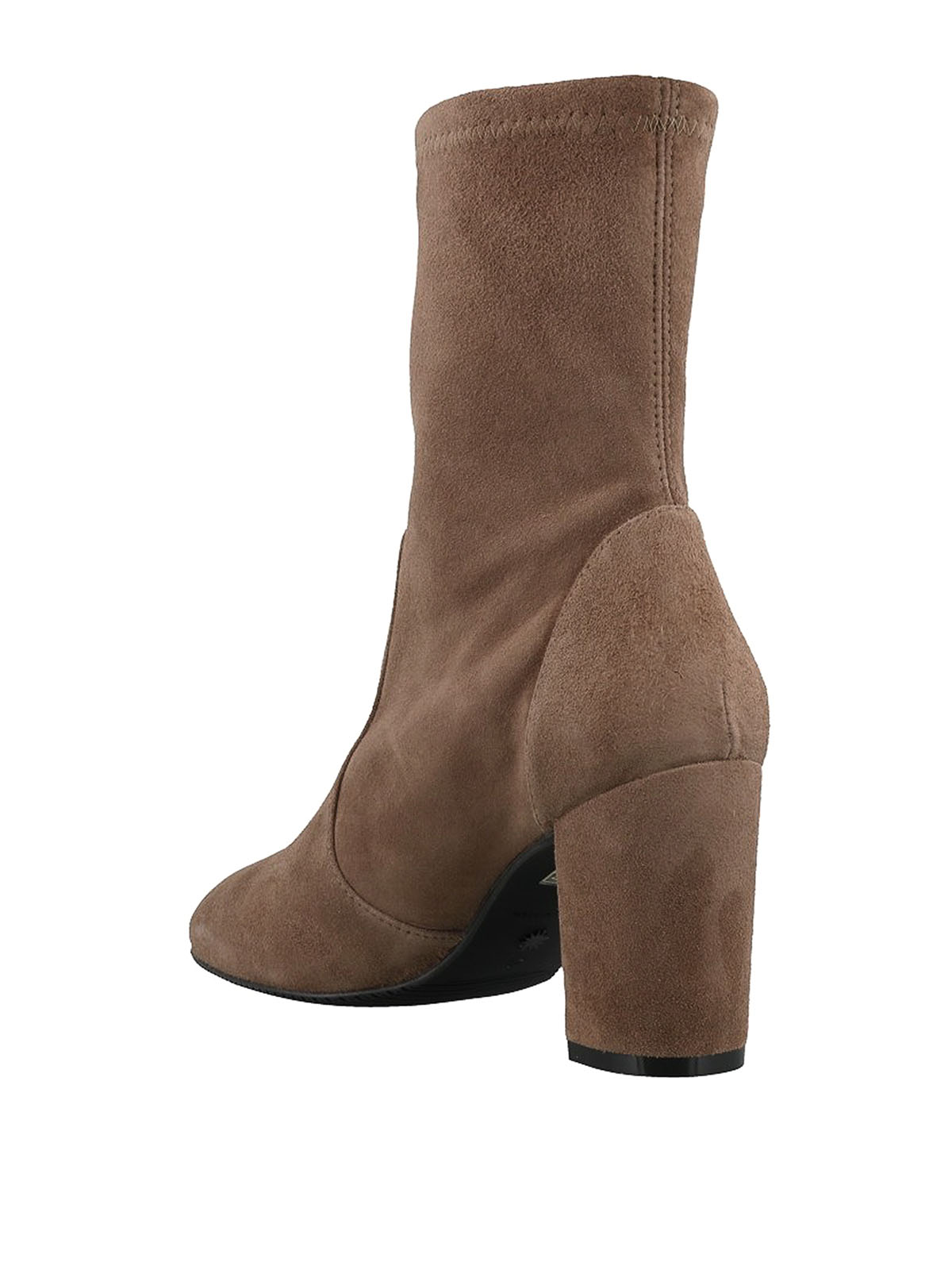 stretch suede boots
