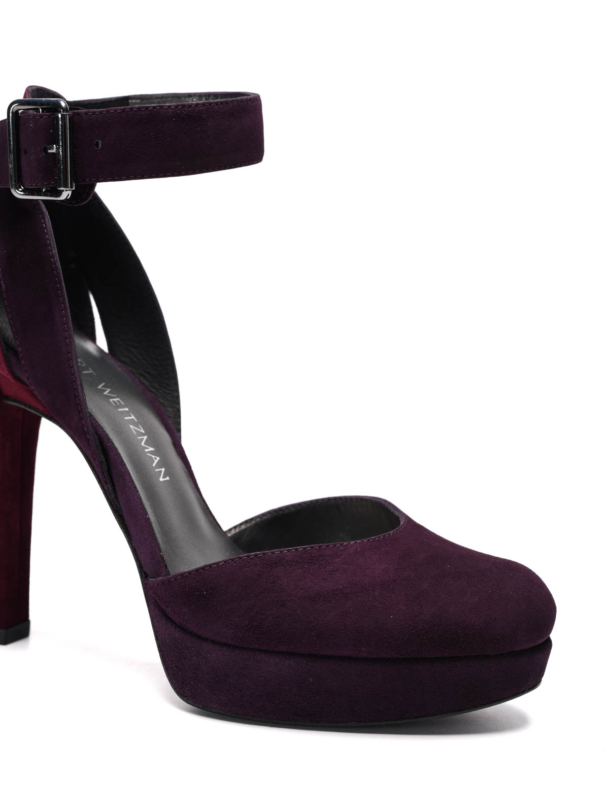 Stuart Weitzman Mary Jane platform suede shoes court shoes