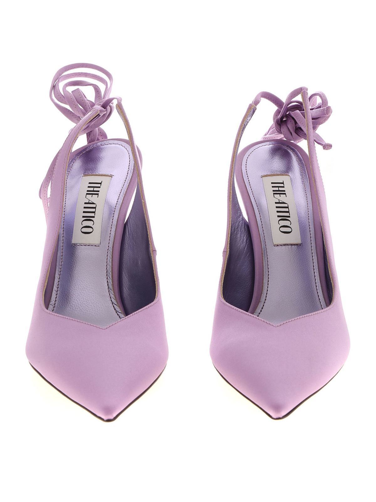 lilac satin shoes