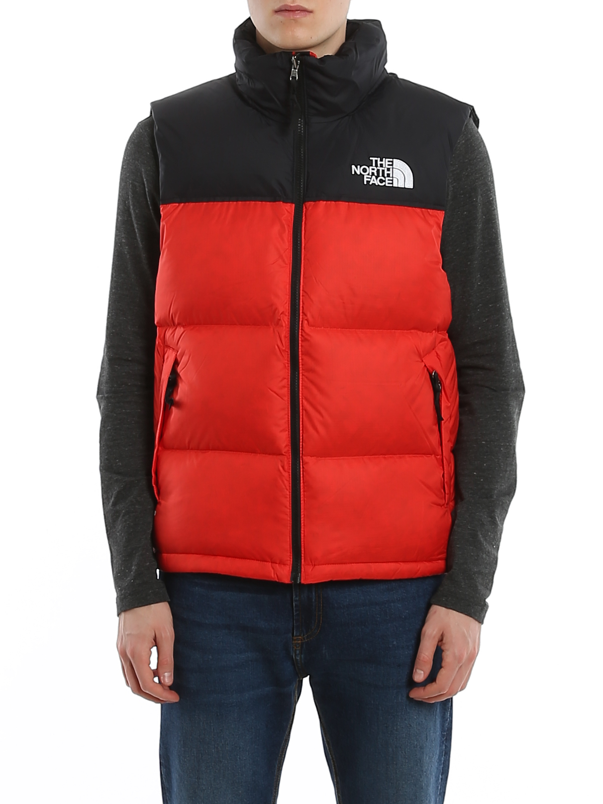 north face padded vest