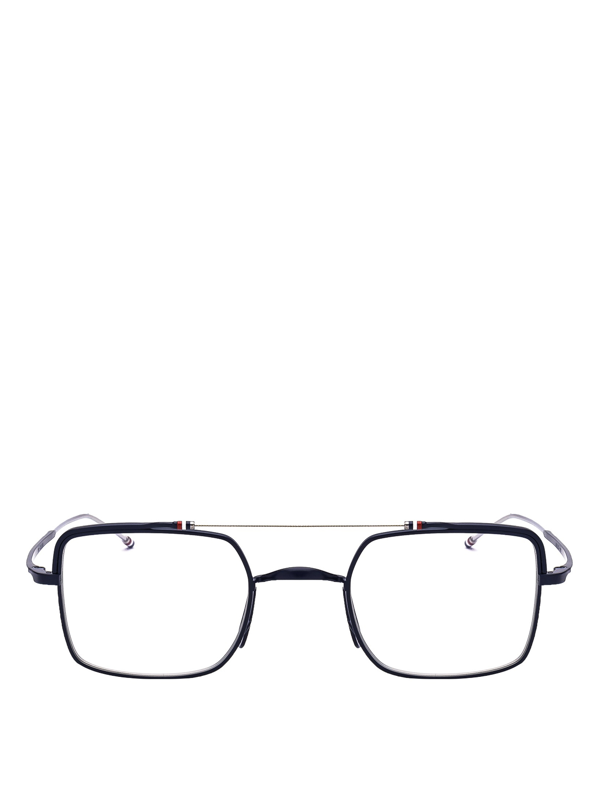 Glasses Thom Browne Cable brow bar navy titanium glasses