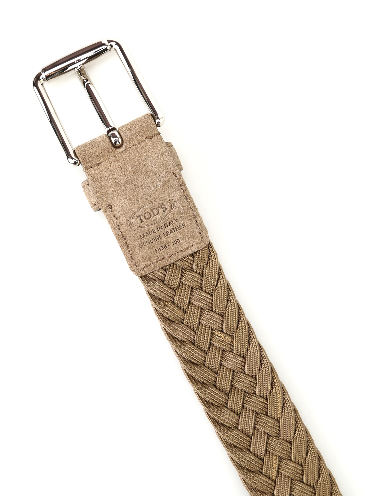 Belts Tod'S - Beige woven suede belt - XCMCPR23100HMKC005 | iKRIX.com