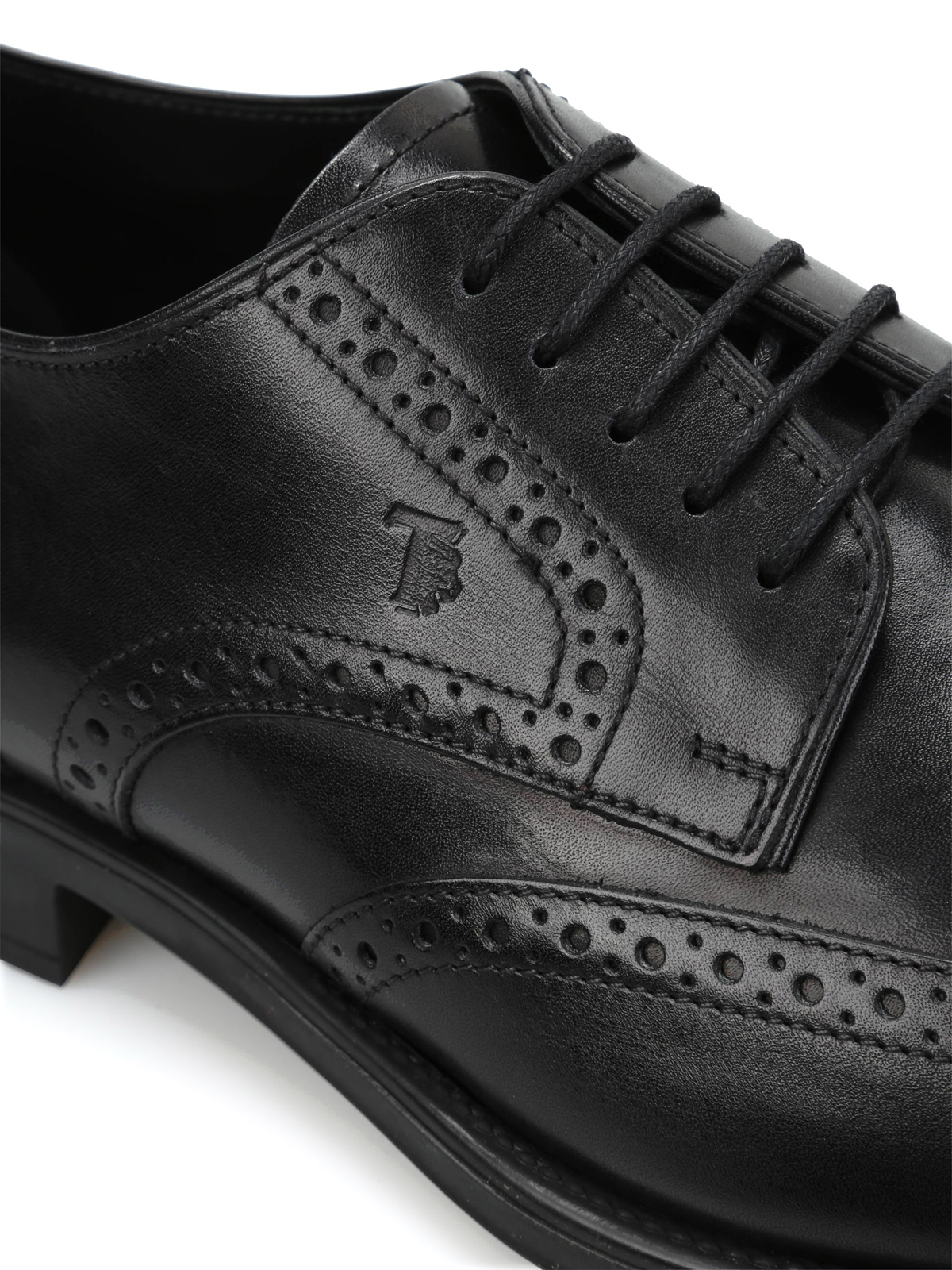 Tod'S - Leather brogue Derby shoes 