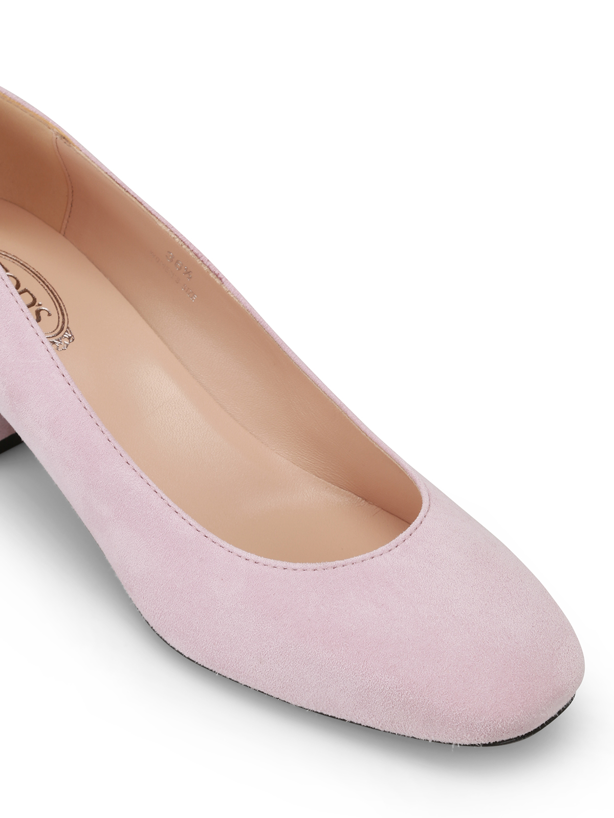 pink suede heel