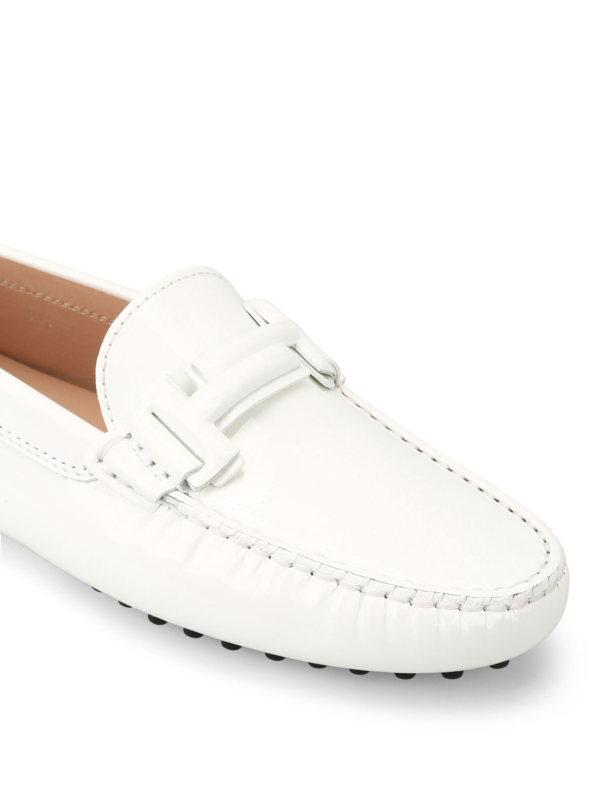 Tod'S - Double T Gommino white loafers 