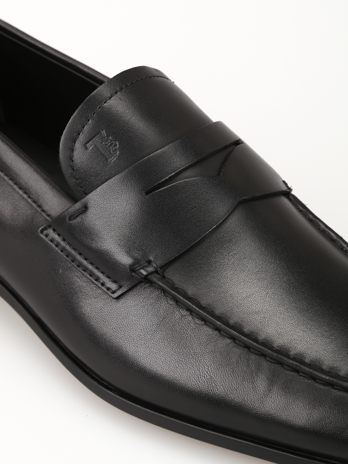Smooth leather black loafers - Loafers 