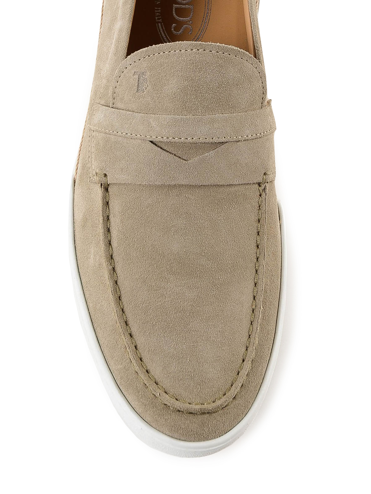 tod's beige loafers