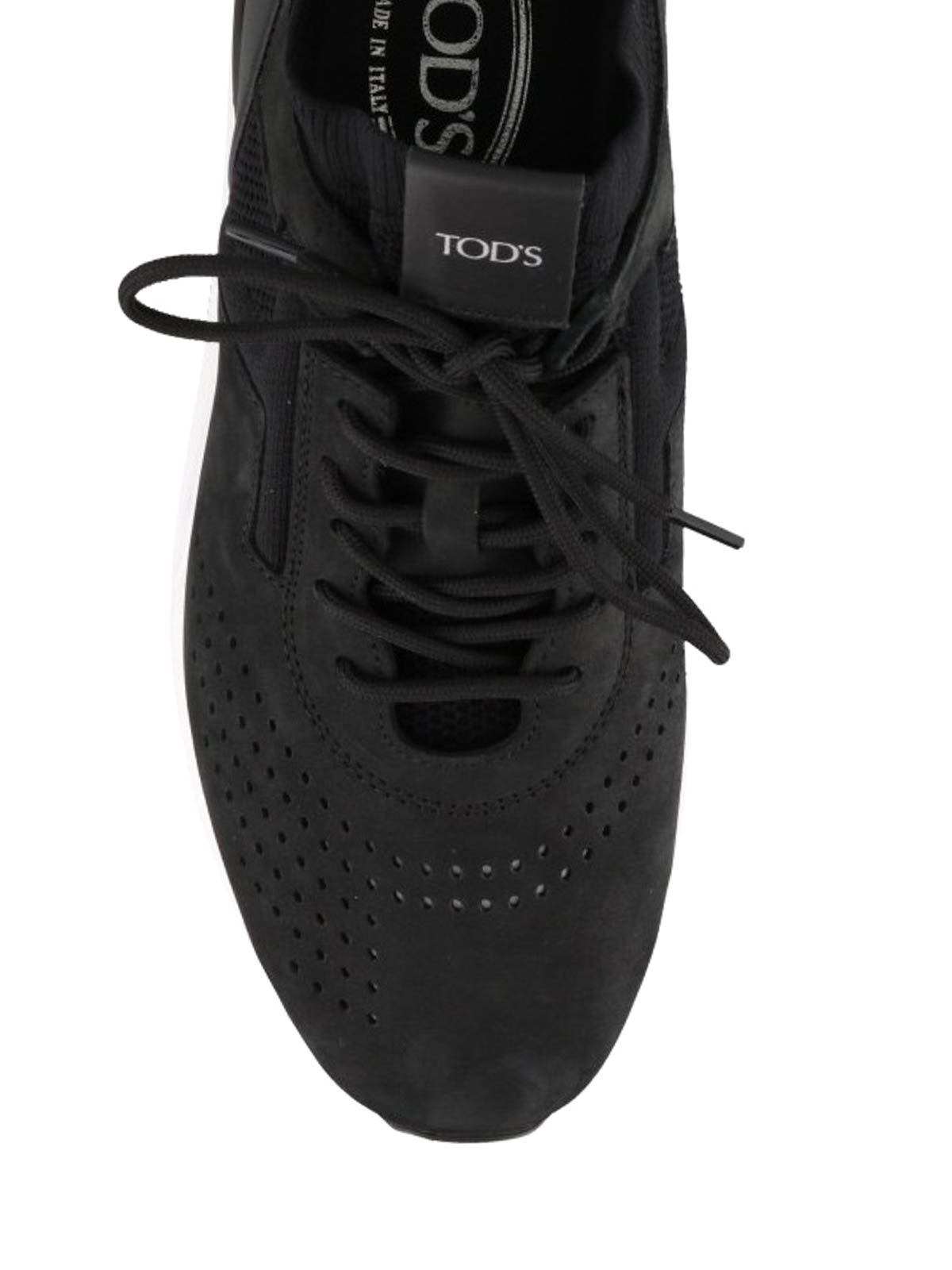 tods black sneakers