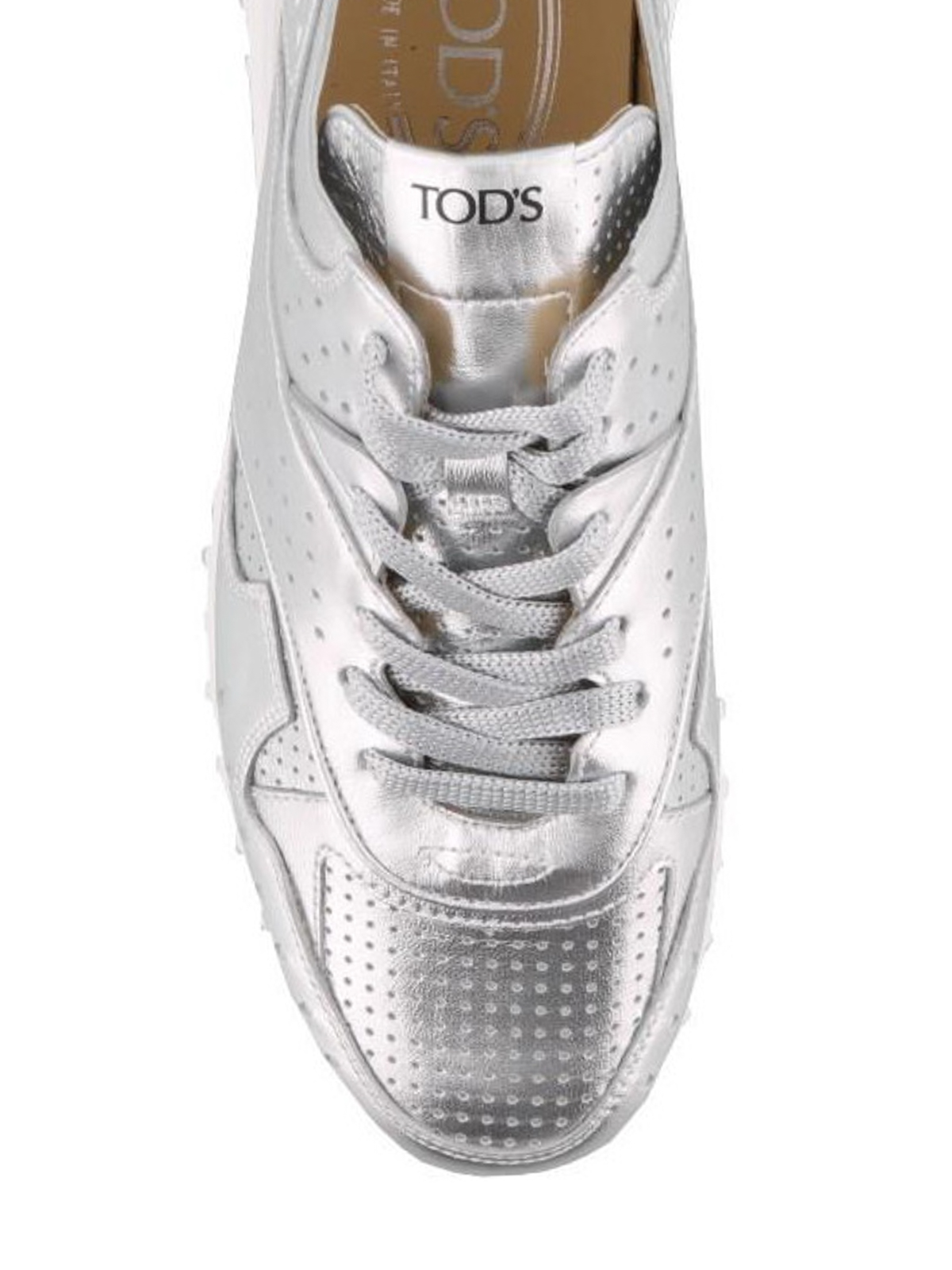 tod's metallic sneakers
