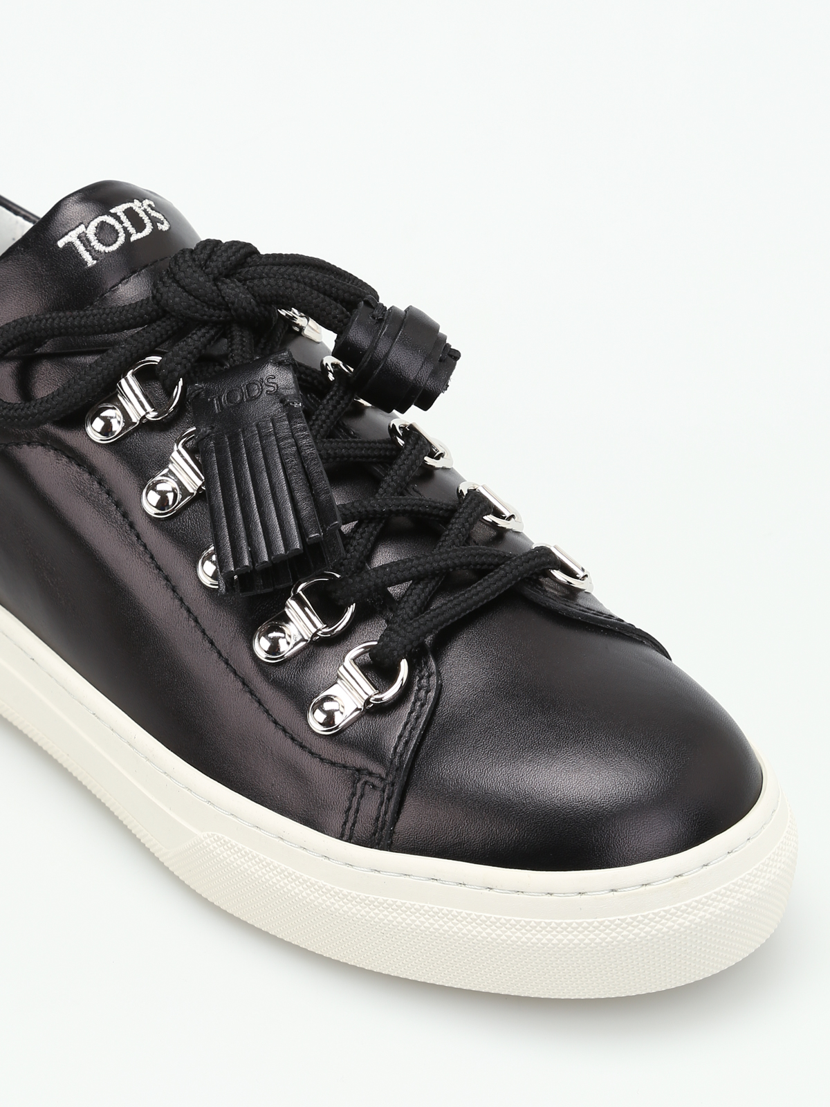 Tod'S - Tassel detail leather sneakers 