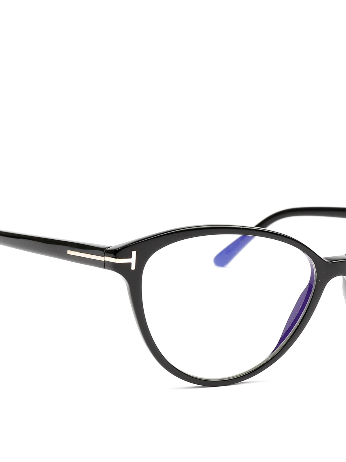 Glasses Tom Ford - Black cat eye eyeglasses - FT5545B001 